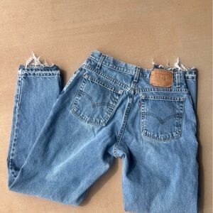 Blue Distressed Denim Jeans